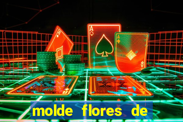 molde flores de papel para imprimir